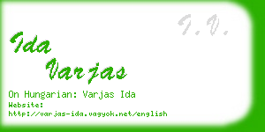 ida varjas business card